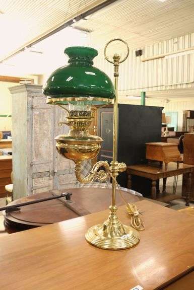 Vintage Brass Student Lamp