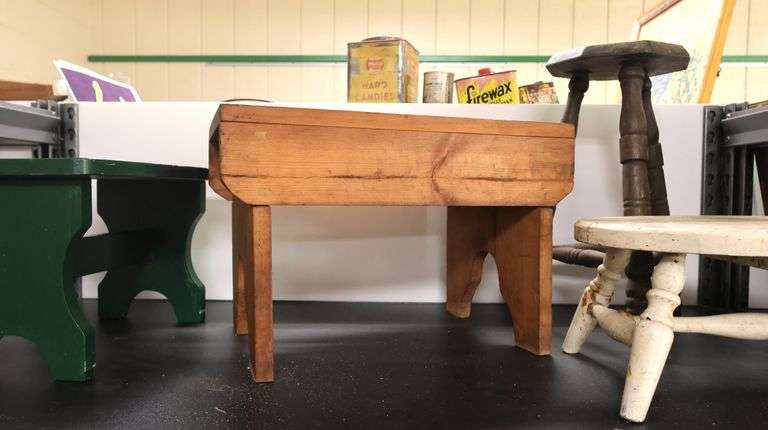 (4) Vintage Wooden Foot Stools