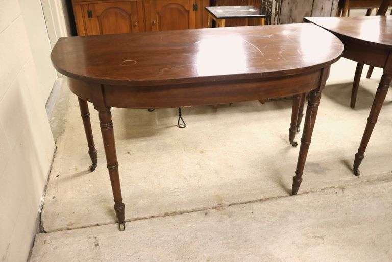 Pair Sheraton Banquet Table Ends