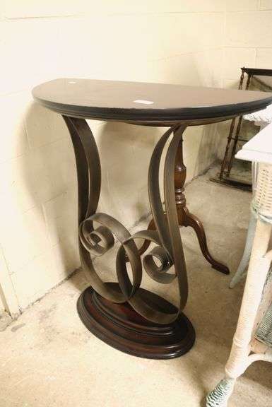 Modern Demilune Console