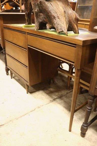 MCM Walnut and Laminate Desk