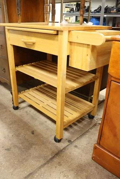 Modern Kitchen Island Work Cart