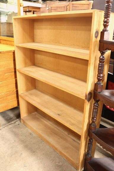 Vintage Farmhouse Pine Bookcase