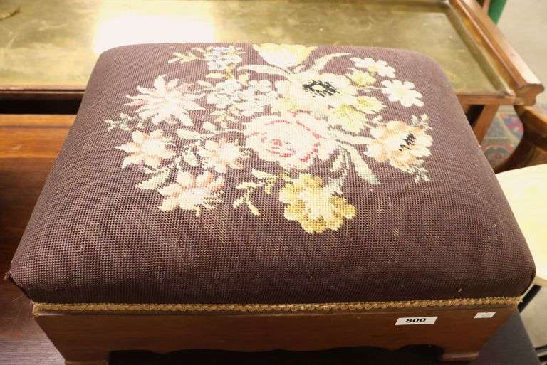 Empire Walnut Footstool