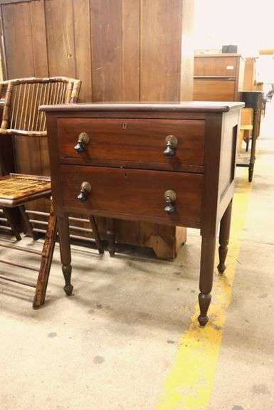 Sheraton Mahogany Two Drawer Stand