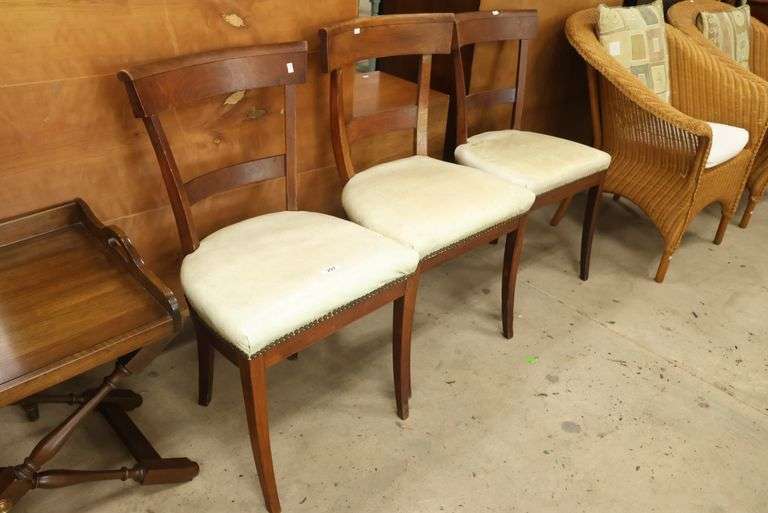 (3) French Empire Dining Chairs, As-Is