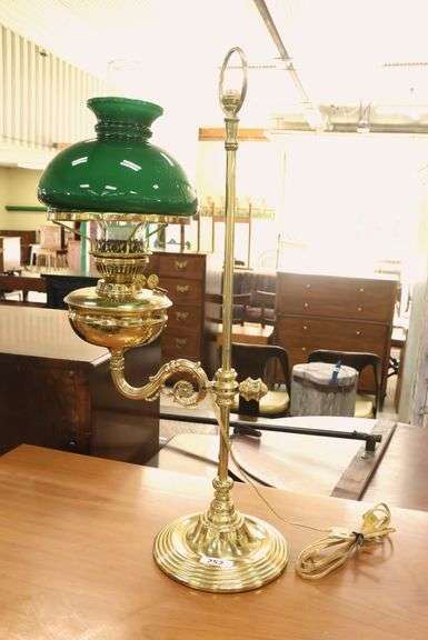 Vintage Brass Student Lamp