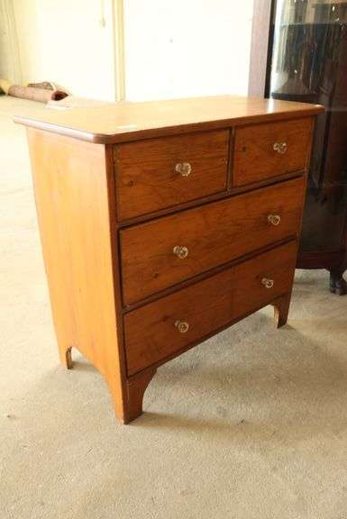 Antique Cottage Pine Bachelor's Chest