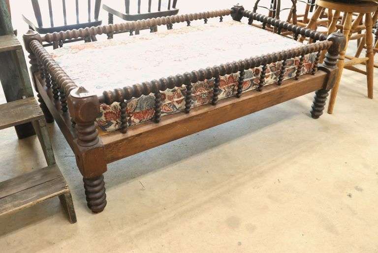 Victorian Spool Turned Dog Bed
