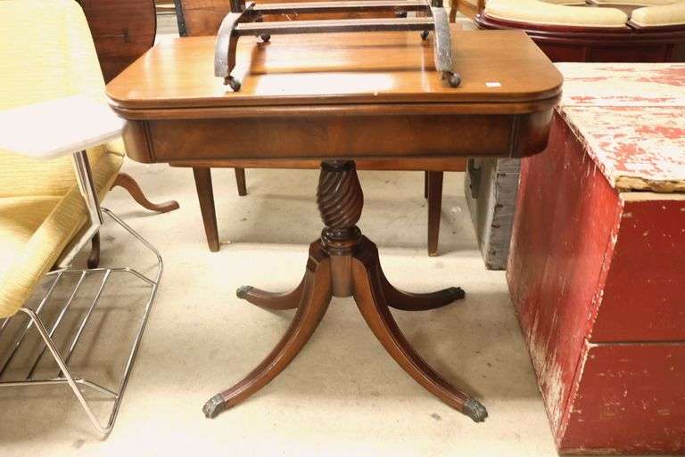 Colonial Revival Mahogany Card Table