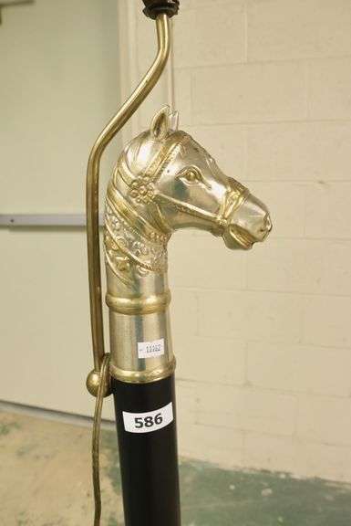 Hollywood Regency Figural Horse Lamp