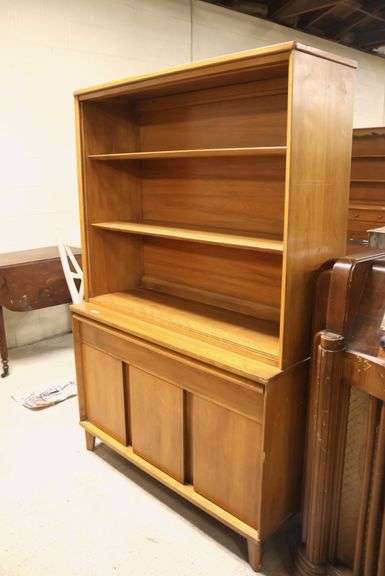 MCM Two Piece Hutch Missing Doors