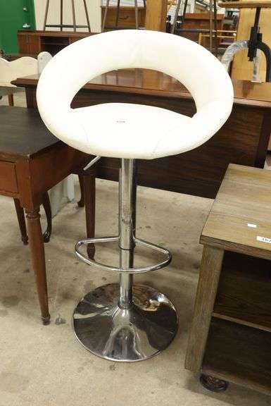 MCM Style Bar Stool, Oxidation and Wear