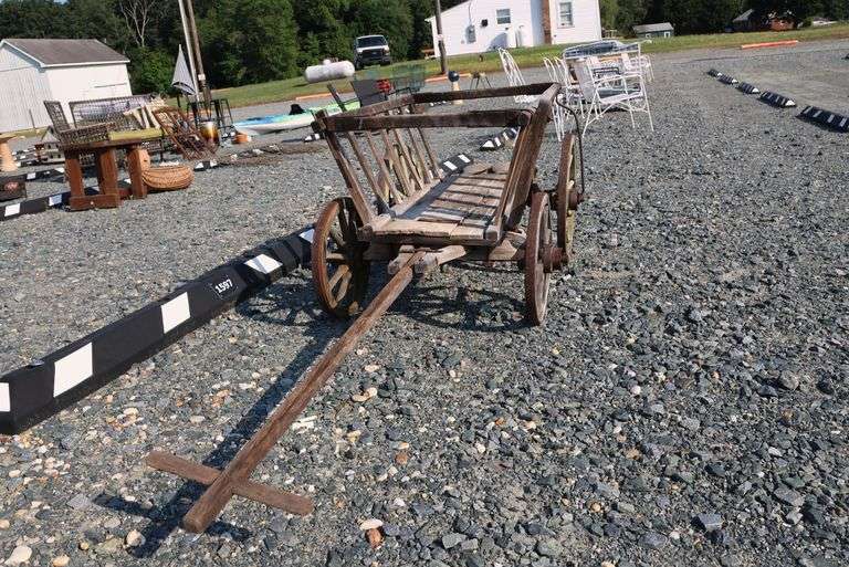 *NO STORAGE* Antique Goat Cart