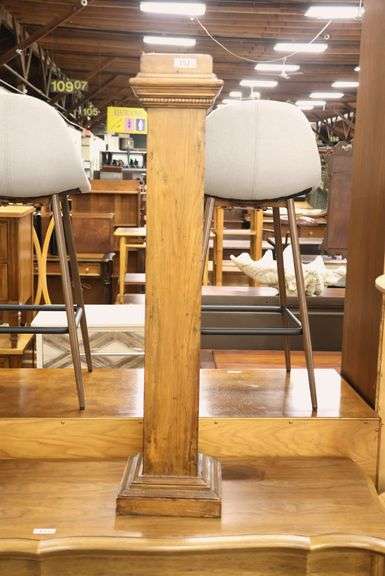 Antique Yellow Pine Pedestal