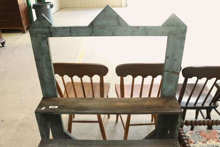 Antique Primitive Painted Plant Stand