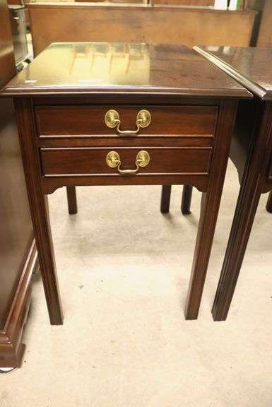 Pair Stickley Mahogany End Tables