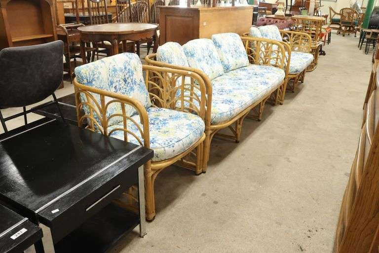 3pc MCM Rattan Patio Set