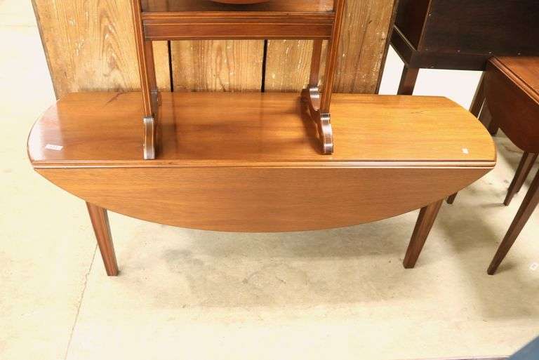 Modern Mahogany Drop Leaf Coffee Table
