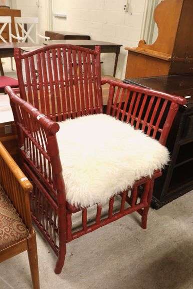 MCM Split Bamboo Armchair
