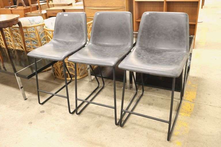 (3) Modern Bar Stools