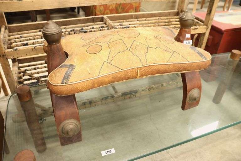Ethnographic Camel Saddle Ottoman