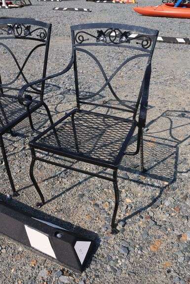 4 Wrought Iron Patio Chairs