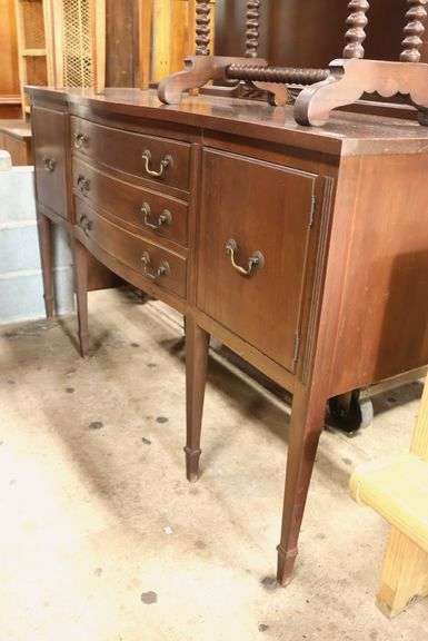 Finch Depression Era Solid Mahogany Sideboard, Minor Wear