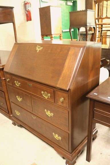 Cabinet-Made Walnut Slant Front Desk