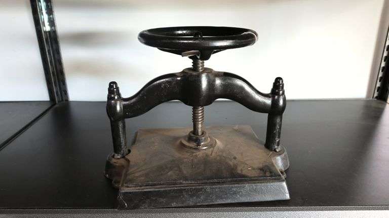 Vintage Cast Iron Book Press