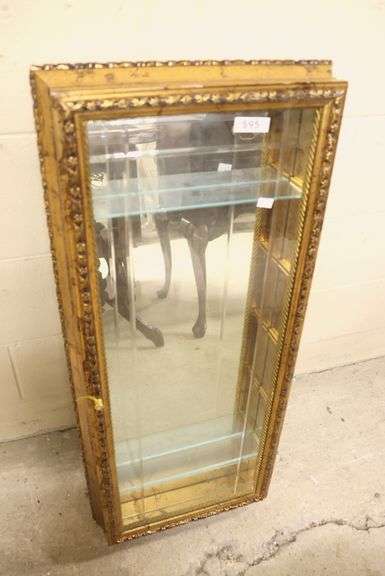 Modern Gilt Curio Cabinet