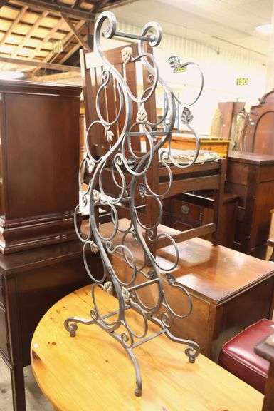 Contemporary Metal Wine Rack
