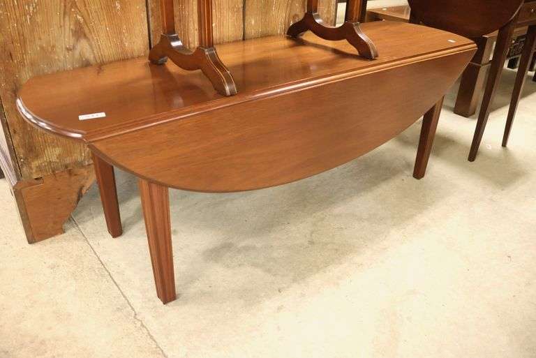 Modern Mahogany Drop Leaf Coffee Table