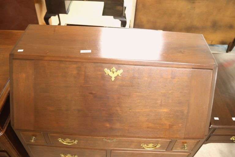 Cabinet-Made Walnut Slant Front Desk