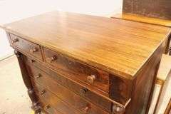 Colonial Revival Empire Style Mahogany Chest