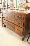 *NO STORAGE* Victorian Marble Top Walnut Dresser, Marble Broken