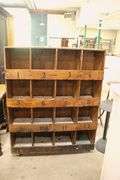 Vintage Numbered Cubby Organizer