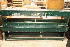 Pair Antique Long Painted Porch Benches