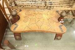 Ethnographic Camel Saddle Ottoman