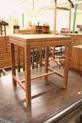 Anglo-Indian Brass Inlaid Hardwood Nesting Table, Losses