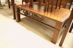 Chinese Inspired Carved Hardwood Coffee Table