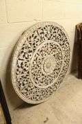 Anglo-Indian Distressed Paint Wall Carving