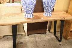 MCM Style Slab Top Console