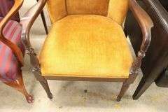 Colonial Revival Mahogany Lolling Chair