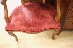 French Provincial Style Carved Armchair