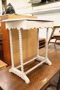 Painted Cottage Pine One Drawer Spool Table