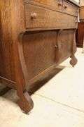 Antique Golden Oak Sideboard, Finish Wear