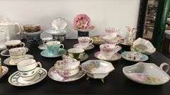 Collection of Vintage & Antique Porcelain / China Teacups