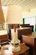 Pair MCM Plaster Lamps, Minor Chips