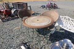 *NO STORAGE* Garden Bench, Wicker Pieces, Etc.